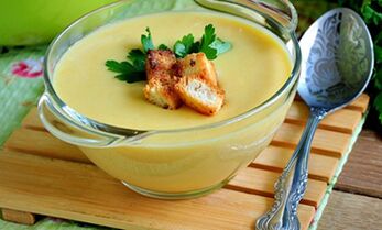 Cheese zucchini soup